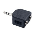 PERFEO Переходник Jack 3.5 мм вилка - 2xJack 3.5 мм розетка, стерео-аудио A7008
