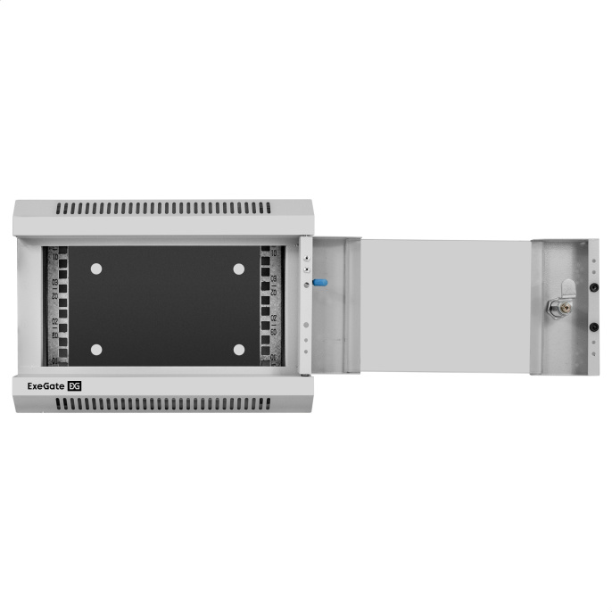 Шкаф телекоммуникационный 10" настенный 4U ExeGate EC-WM-4U.310.G.GREY (10”, 4U, 330x310x230mm (ШхГхВ), передняя дверь закаленное стекло, пыле- и влагозащита IP23, светло-серый RAL 7035) EX300249RUS