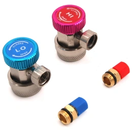 Комплект Г-образных быстросъемных адаптеров с дополнительными штуцерами Car-Tool CT-M1006