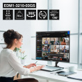 Кронштейн для монитора 13"-32" настольный ExeGate EDM1-3210-03GS (газовая пружина, VESA 75x75, 100x100, макс.нагрузка 10 кг, наклон -90°/+90°, поворот -90°/+90°, вращение 360°, 2 способа крепления: сквозное и струбцина, цвет черный) EX300165RUS