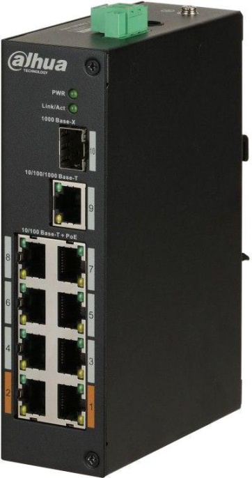 Коммутатор Dahua DH-PFS3110-8ET-96, неуправляемый