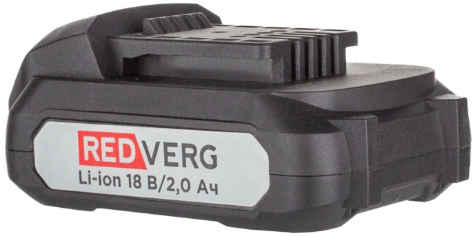 Батарея аккумуляторная REDVERG 730011, 18В, 2Ач, Li-Ion