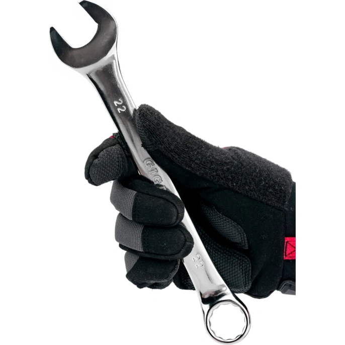 Набор комбинированных ключей Gigant 6 - 22 мм, 12 шт., полированный хром, Сталь Cr-V, 6-22мм, GDWSP-12