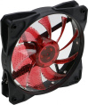 Вентилятор Digma DFAN-LED-RED 120мм, 3-pin, от БП:4-pin Molex , 1200об/мин, 23 дБ, RGB, черный, Ret