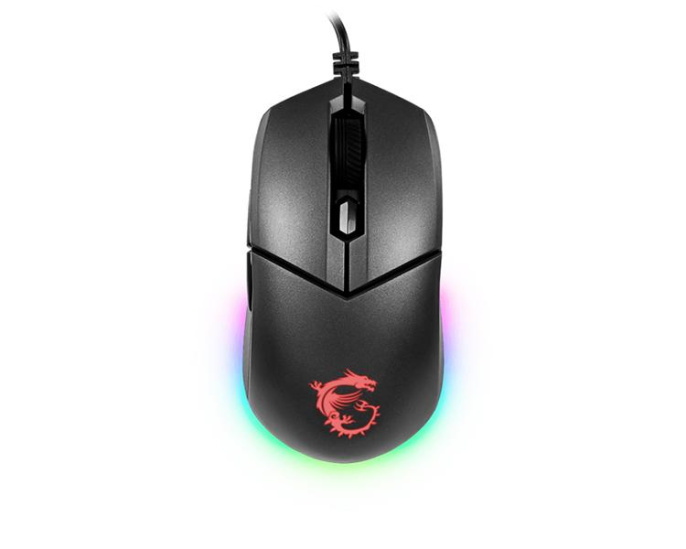 Мышь проводная MSI Clutch GM11, игровая, оптическая, USB, 5000dpi, черный [s12-0402030-cla]