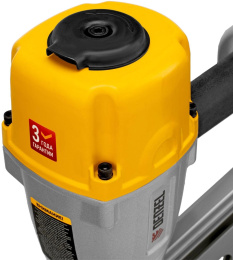 Пистолет гвоздезабивной Denzel PN2190 серый/желтый