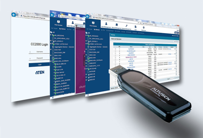 Установка и активация одной дополнительной лицензии ATEN CCN100 100 доп. узлов на аппаратный ключ ПО CC2000
