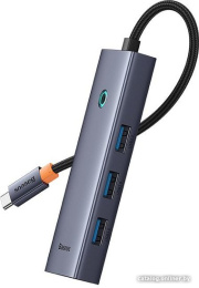 Хаб Baseus BS-OH150 UltraJoy Series 5 портов Type-C до HDMI4K@30 Гц*1+USB 3.0*3+PD*1 Space Grey B00052801811-00