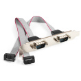 Планка портов в корпус 2x COM ExeGate BrctDB92 (Com 10-pin (F) --> 2 x RS232 DB9 Male, кабель 20см) EX298292RUS