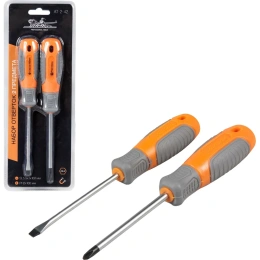 Набор отверток Airline SL5.5х1х100 мм, PH2х100 мм, 2 предмета, блистер AT-2-42