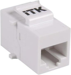 Адаптер ITK (CS7-1C5EU) проходной Keystone RJ45 кат.5E UTP бел.