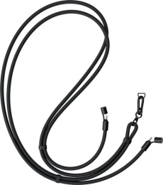 Зарядный кабель - ремень через плечо Satechi OntheGo Crossbody Lanyard Cable 60W. Длина: 1.5м. Цвет: черный (ST-LOTGLK)