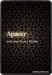 Накопитель SSD Apacer AS340X 120GB Bulk AP120GAS340XC 2.5", SATA 3.0, 3D TLC NAND, скорость чтения/записи: 550/500MB/s