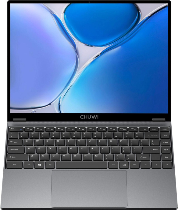 Ноутбук Chuwi Freebook N-series N150 16Gb SSD512Gb Intel Graphics 13.4" IPS Touch 2.5K 2520x1680 Windows 11 Home grey WiFi BT Cam 5000mAh (22534846)