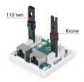 Розетка Cabeus WS-8P8C-CAT.5E-SH-2 комп. RJ45 кат.5E бронз.
