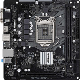 Материнская плата ASROCK H470M-HDV, LGA 1200, Intel H470, mATX, Ret
