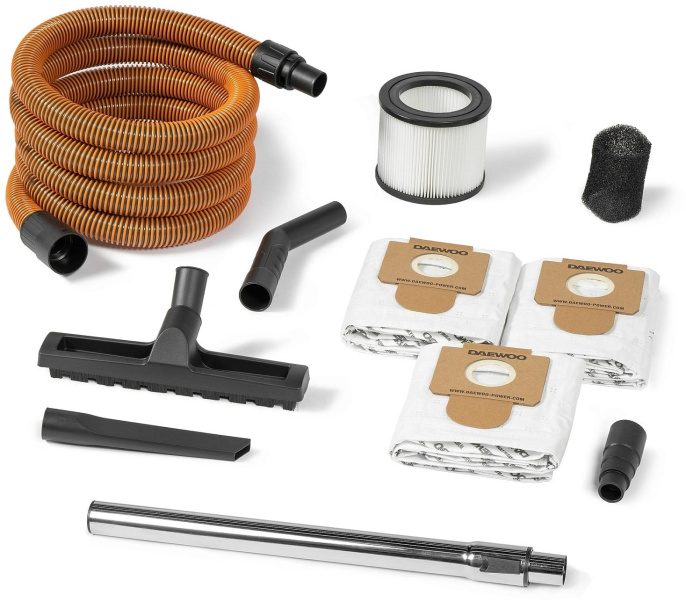 Строительный пылесос Daewoo DAVC 2014S,  оранжевый