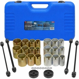 Набор инструментов для снятия и установки втулок, подшипников и сайлентблоков универсальный Forsage 26 предметов, в кейсе F-933T1(5101)