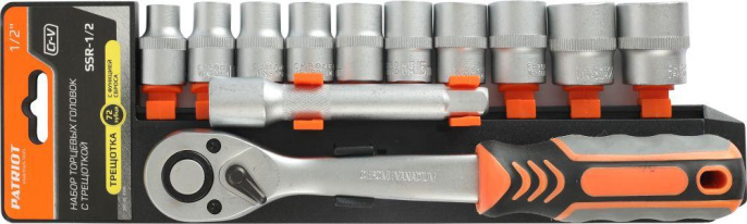 Набор торцевых головок Patriot SSR-1/2 в компл.:12 предметов [350004500]
