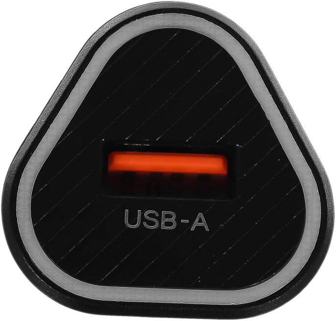 Автомобильное зарядное устройство Buro BUCL1, USB-A, 18Вт, 3A, черный [bucl18p100bk]