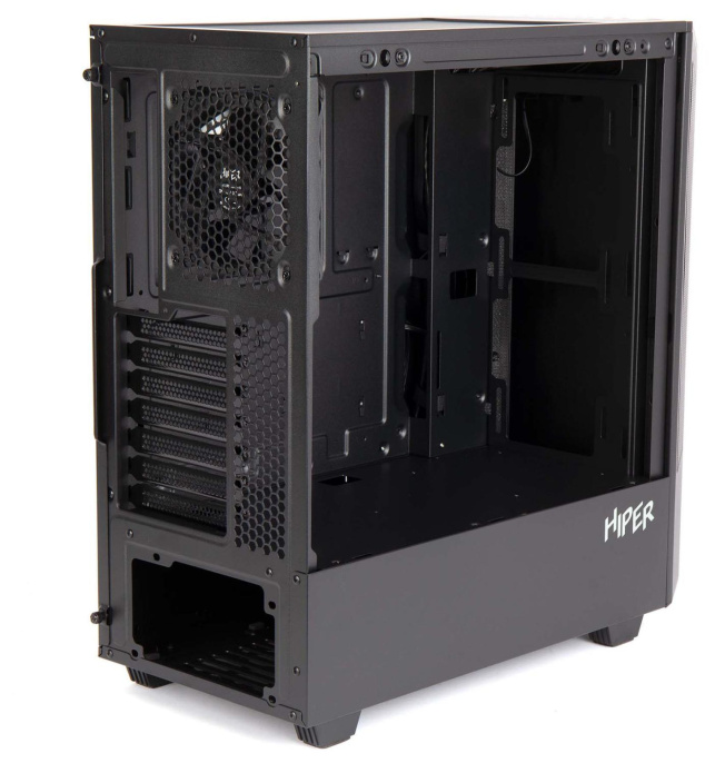 Корпус ATX HIPER PB81, Midi-Tower, без БП, черный