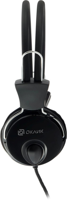 Гарнитура Oklick HS-M200,  для компьютера, накладные,  проводные, черный [1532011]