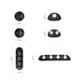 Набор клипс для крепления бытовых проводов ONKRON CM-1 Black (4603728441726)