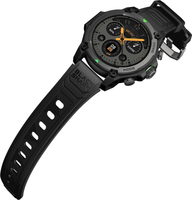 Смарт-часы BLACK SHARK BS-GS3, 1.43", черный/черный [1746750]