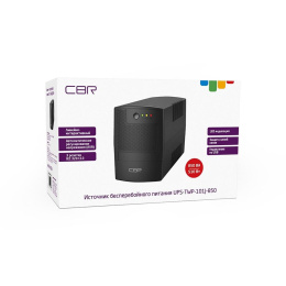 ИБП CBR [UPS-TWP-101J-850] 850VA/510W, Schuko CEE 7 x2 outlets, LED, AVR, SEC, 12V/8Ah