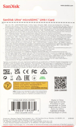 Карта памяти SanDisk Ultra microSDHC 32GB |SDSQUNR-032G-GN3MN|