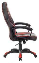 Кресло игровое A4Tech Bloody GC-350 черный/красный экокожа крестов. пластик черный