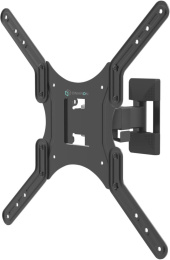 Кронштейн ONKRON/ 26-65" макс. 400*400, 1 колено, наклон -2+12º, поворот 80º макс 35кг, от стены 40-210мм, черный (ONKRON M2 BLACK)