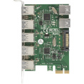 Контроллер ExeGate EXE-317 PCI-E x1 v2.0, 5*USB3.0 ext. + 2*USB3.0 int., разъем доп.питания, VIA Labs Chipset VL805 EX283717RUS