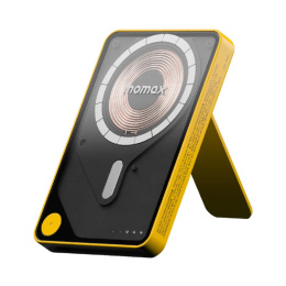 Внешний аккумулятор Momax IP131 1-Power X Pro 5000mAh Желтый IP131HKY совместимость с MagSafe, 20 Вт PD и быстрая зарядка Qualcomm Quick Charge 3.0