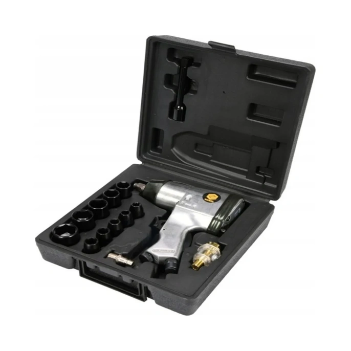 Пневмогайковерт VOREL 1/2" с набором головок 81101