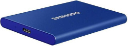 Внешний накопитель Samsung T7 2TB MU-PC2T0H/WW (синий) USB-C, запись - 1000МБ/с, чтение - 1050МБ/с