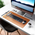 Коврик Satechi Eco Leather Deskmate для компьютерной мыши. Материал эко-кожа искусственная кожа. Размер 58,5 x 31 см. Цвет коричневый. (ST-LDMN)