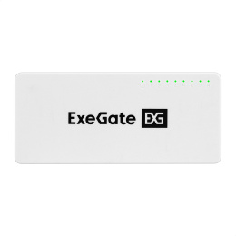 Коммутатор неуправляемый ExeGate EDGS-1008C (8-портовый гигабитный UTP 10/100/1000 Base-T, с функцией энергосбережения (EEE), настольный/настенный) EX298688RUS