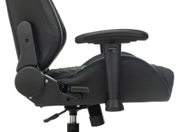 Кресло игровое Knight Neon черный соты экокожа с подголов. крестов. металл (KNIGHT NEON CARBON)