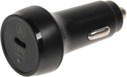 Автомобильное зарядное устройство HAMA H-183327,  USB-C, USB-C, 18Вт, 3A, черный [00183327]