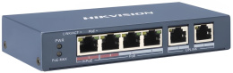 Коммутатор Hikvision DS-3E0106P-E/M B 6x100Мбит/с 4PoE+ 35W неуправляемый (DS-3E0106P-E/M(B))