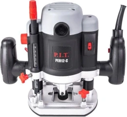 Фрезер P.I.T. PER12-C электрический, 2100 Вт, 6000-22000 об/мин, ход 55 мм, цанги 8/12 мм