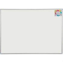 Магнитно-маркерная доска SILWERHOF белый, 90x120 см, алюминиевая рама, лоток для аксессуаров 1657942