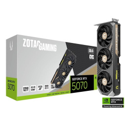 Видеокарта Zotac NVIDIA  GeForce RTX 5070 RTX 5070 SOLID OC 12ГБ Solid, GDDR7, OC,  Ret [zt-b50700j-10p]