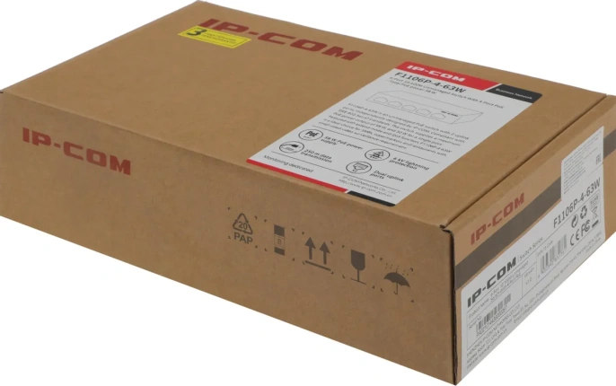 Коммутатор IP-COM F1106P-4-63W, неуправляемый