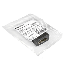 Переходник HDMI-HDMI ExeGate EX-HDMI-FFC (19F/19F, позолоченные контакты) EX284925RUS