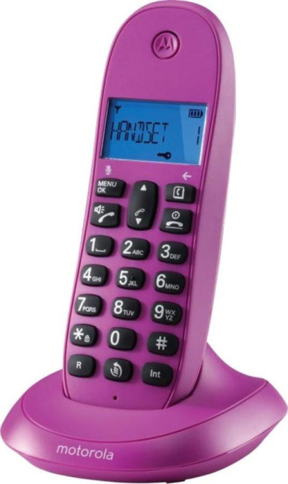 Радиотелефон Motorola C1001LB+, фиолетовый [107c1001violeta]
