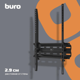 Кронштейн для телевизора Buro TL3, 32-65", настенный, наклон, черный [bm35a14tf0]