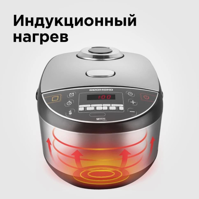 Мультиварка Redmond RMC-IHM301, 1250Вт, черный
