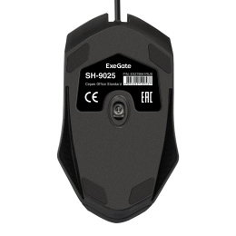 Мышь ExeGate Professional Standard SH-9025-OEM (USB, оптическая, 1000dpi, 3D, 3 кнопки и колесо прокрутки, длина кабеля 1,35м, черная, brown box) EX279941RUS